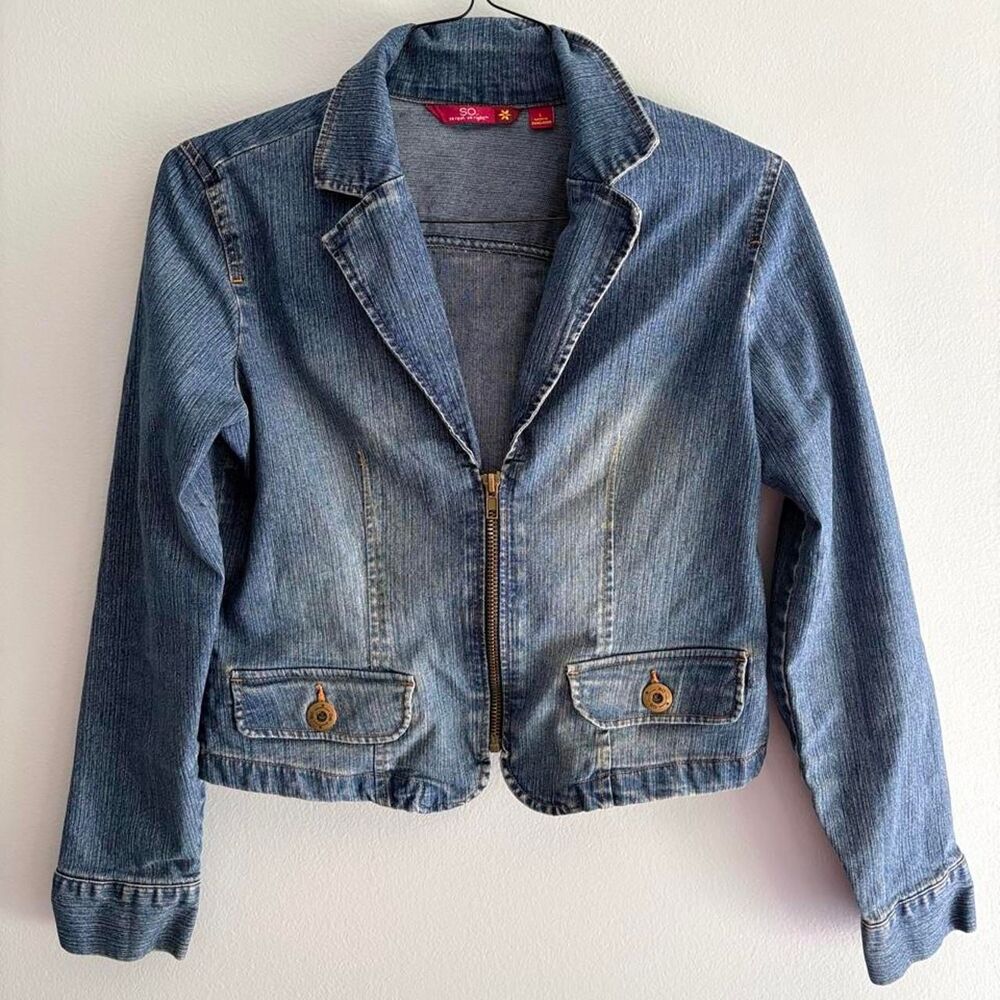 So-clothing Women's Blue and Navy Jacket